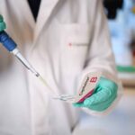 Pipetteing to a Capitainer in the lab